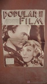 Cinéma: Revista cinematografica Popular film. De cine, num 476, 3 octubre 1935. Antigua de la Republica.
